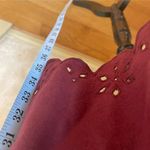 Madewell  Size M Ruffled Flannel Mini Dress Eyelet Oversized Prairie Mulberry Photo 11