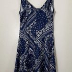 Cider  blue bandana paisley cowl neck cami bodycon mini dress size XS Photo 6