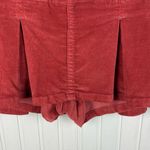 Free People  Pleated Micro Mini Cord Skort in Roasted Russet Size 0 Low Rise Y2K Photo 5