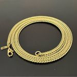 Vintage MONET Herringbone Wheat Gold Tone Twisted Chain 20” Necklace 13g. Photo 7