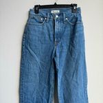 Madewell The Perfect Vintage Straight Jean in Earlwood Wash Solid Blue Size 26 Photo 2
