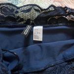 H&M Navy Blue Off Shoulder Lace Dress Photo 2