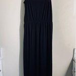 Boohoo Strappy Casual Black Maxi Dress size 6 Photo 0