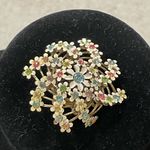 Vintage lot of 2 Clip on earrings White Sparkle Pink MCM Large Red Photo 1