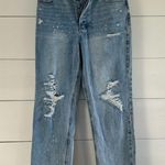 No Boundaries  Women’s 9 Button Fly Distressed Jeans 90s Jeans New Photo 0