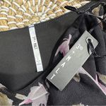 NWT 3rd + Malt Sheer Mesh Floral Top Longsleeve Ruched Side Dark Romantic Size L Black Size L Photo 6