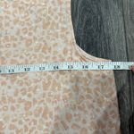 Nine West  Light Peach Leopard Print High-Neck Tank, Size M Photo 2
