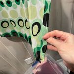 Studio I Cute martini olive flowy crinkle sleeveless lined blouse Y2K cocktails Photo 6