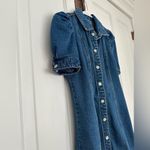 BLANK NYC Dark Blue Button Up Denim Mini Dress Photo 2