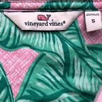 Vineyard Vines  Pink Marthas Vineyard Banana Leaf Quarter Zip Fleece Top ~ SMALL Photo 9