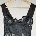 Victoria's Secret VTG 90s Scallop Lace Teddy 36B High Cut Thong Bodysuit USA Made Photo 2