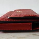 Michael Kors Jet Set Charm Red Terracotta Leather Flap Phone Wallet Wristlet Photo 3