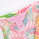 Lilly Pulitzer Michele Top Multi More Lovers Coral Keyhole Shirt - Size S - GUC Photo 2