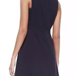 Tory Burch Navy V Neck Fit N Flare Dress Photo 1