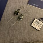 Swavorski New Swarovski Gorgeous Erinite Satin Pierced Earrings Photo 1