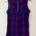 Knox Rose Women’s Sleeveless Plaid Flowy Top Blue Purple Size Medium EUC Girly Photo 8
