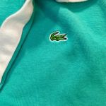 Lacoste Vintage Teal Green Polo Shirt Top Womens 42 Small Photo 4