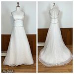 Pretty 2Be Bridal Sequin Lace Wedding Gown! Size 10 Photo 2