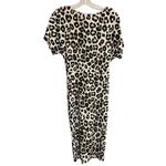 Jennifer Lopez  Animal Print Midi with Sleeve Cut Outs and Front Knot Photo 5
