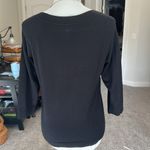 Talbots Scoop neck, 3/4 Raglan Sleeve Black Sweater, Medium, EUC Photo 4