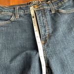 NYDJ | dark wash wide cuffed crop jeans Sz 8 Photo 6