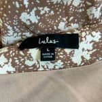 Lulus Picturesque Moments Brown Floral Print Strappy Maxi Dress Open Back Size L Photo 6