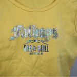 Fatboys Vintage Y2K Holographic Yellow Tank Top Size XL Early 2000s Photo 3