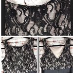 Eliza J  Missy Lace Gown Dress Size 6 NWT Prom Wedding Formal Dance Deep V Back Photo 6