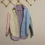 English Factory  Pastel Oversized Shirt Jacket size Medium Photo 2