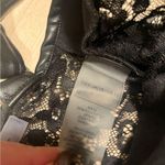 Maniére de Voir vegan leather and lace corset top size us 12 Black Photo 4