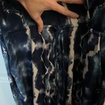 BCBGeneration Blue Tie-Dye Print Jumpsuit Size L Photo 4