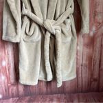 Summer & Rose  Beige Hooded Fleece Cozy Robe Size L/XL Photo 4