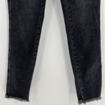 We The Free  People Skinny Jeans High Rise Black Stretch Raw‎ Hem Women’s Size 29 Photo 4