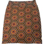 LuLaRoe Women's Large Geo Geometric Textured  Cassie Stretchy Knee Length Skirt Photo 0