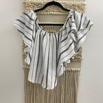 Bershka Striped Off the Shoulder Top Photo 1