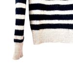 ZARA wool alpaca blend stripe sweater rhinestone buttons M Photo 5
