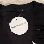 NWT Metallica vintage cropped distressed tee Black Size M Photo 1