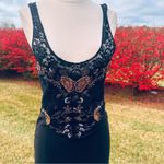 Free People Black dress Embroidered Beaded Sequin Secrets of Eden Photo 11