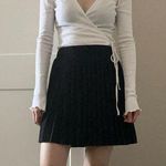 Sandy Liang NWOT black x Target pleated mini skirt Photo 0