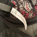 Yandy Bundle of Two Lingerie Sets - Red Lace Babydoll & Black Satin Chemise L/XL Photo 10