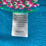 Dec.25th Party Sweater  Christmas Women's L Blue Pink Green Ugly Holidays Warm Photo 3