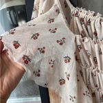 Free People Juliet bodysuit ruffle square neck floral print tiered smock top Photo 9