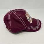 Sip Happens It’s Okay to Wine Maroon Distressed Baseball Cap Hat Red Photo 3