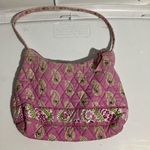 Vera Bradley Retired Bermuda Pink Hand Bag Small Purse Floral Paisley Boho Style Photo 4