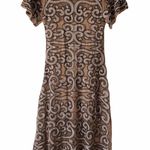 For Love & Lemons Antonina Dress Midi Black & Nude Small Women’s Rare Photo 5