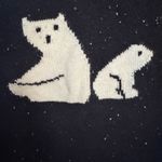 Loft  Blue and White Polar Bear Sweater. Photo 3