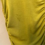 Soft Surroundings rachel ruched jersey knit top in green chartreuse color large Photo 12