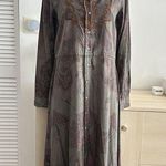 Desigual  Dress Womens Medium Boho Military Embroidered Woodland Fairy Earthy Photo 0