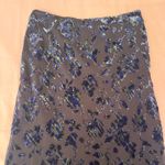 Sigrid Olsen  Whimsigoth Burn out Floral Blue and Green on Black Maxi Skirt Photo 2