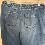 Talbots Dark Blue Jeans 6 Petite Wide Leg Photo 4